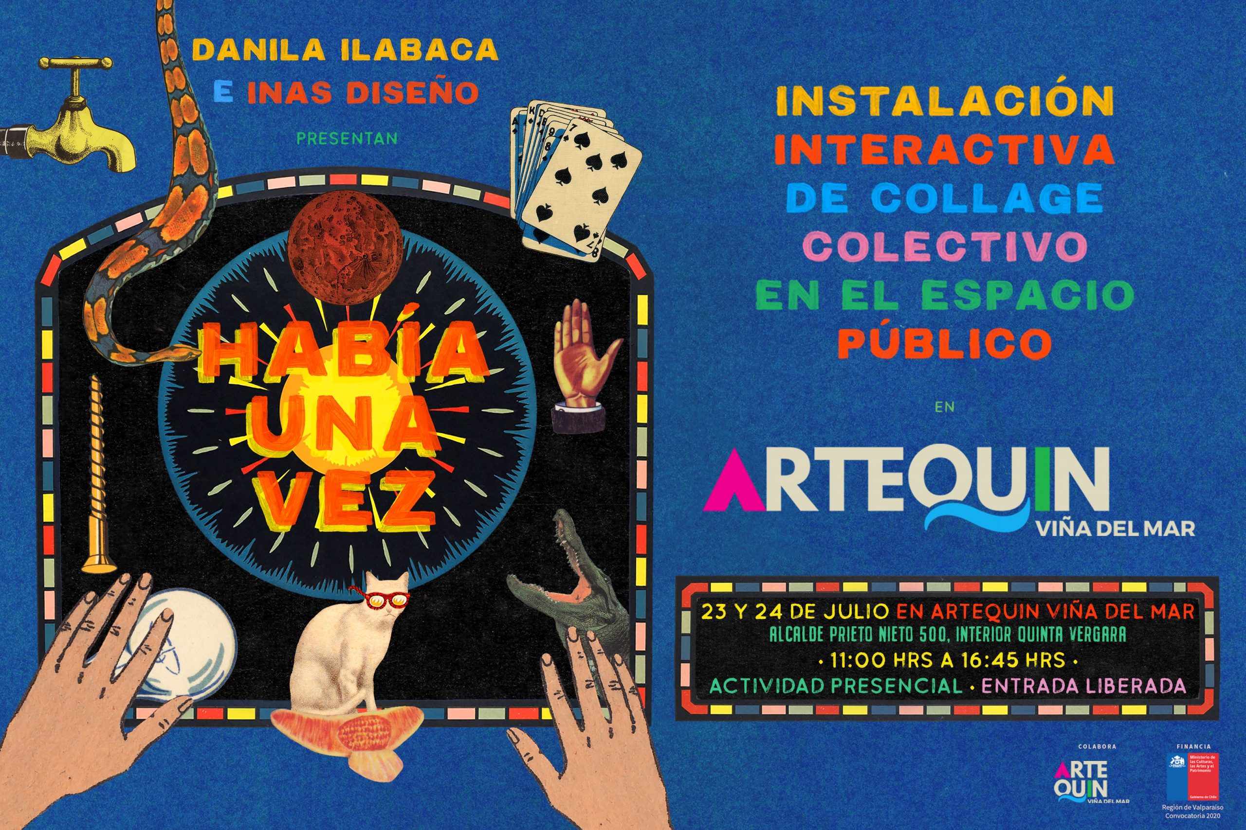 “Había una vez”: instalación de collage colectivo se presenta este fin de semana en Museo Artequin de Viña del Mar