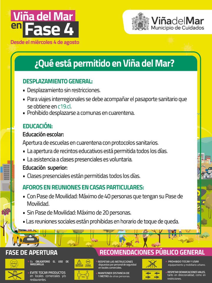 Alcaldesa Ripamonti llama a mantener medidas sanitarias de cuidado ante avance de Viña del Mar a fase 4