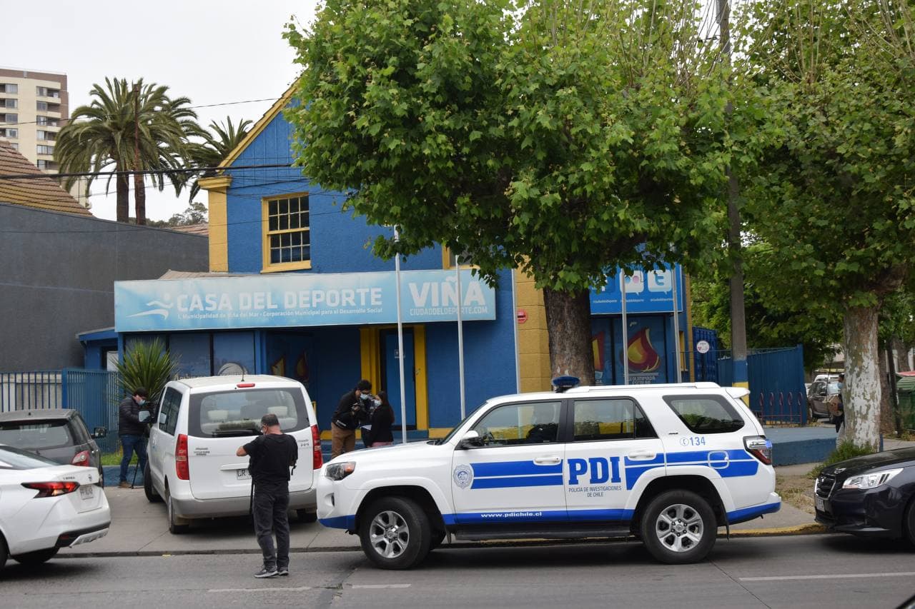 Fiscalía y PDI incautan computadores y documentos en ex Casa del Deporte y Corporación Municipal de Viña del Mar