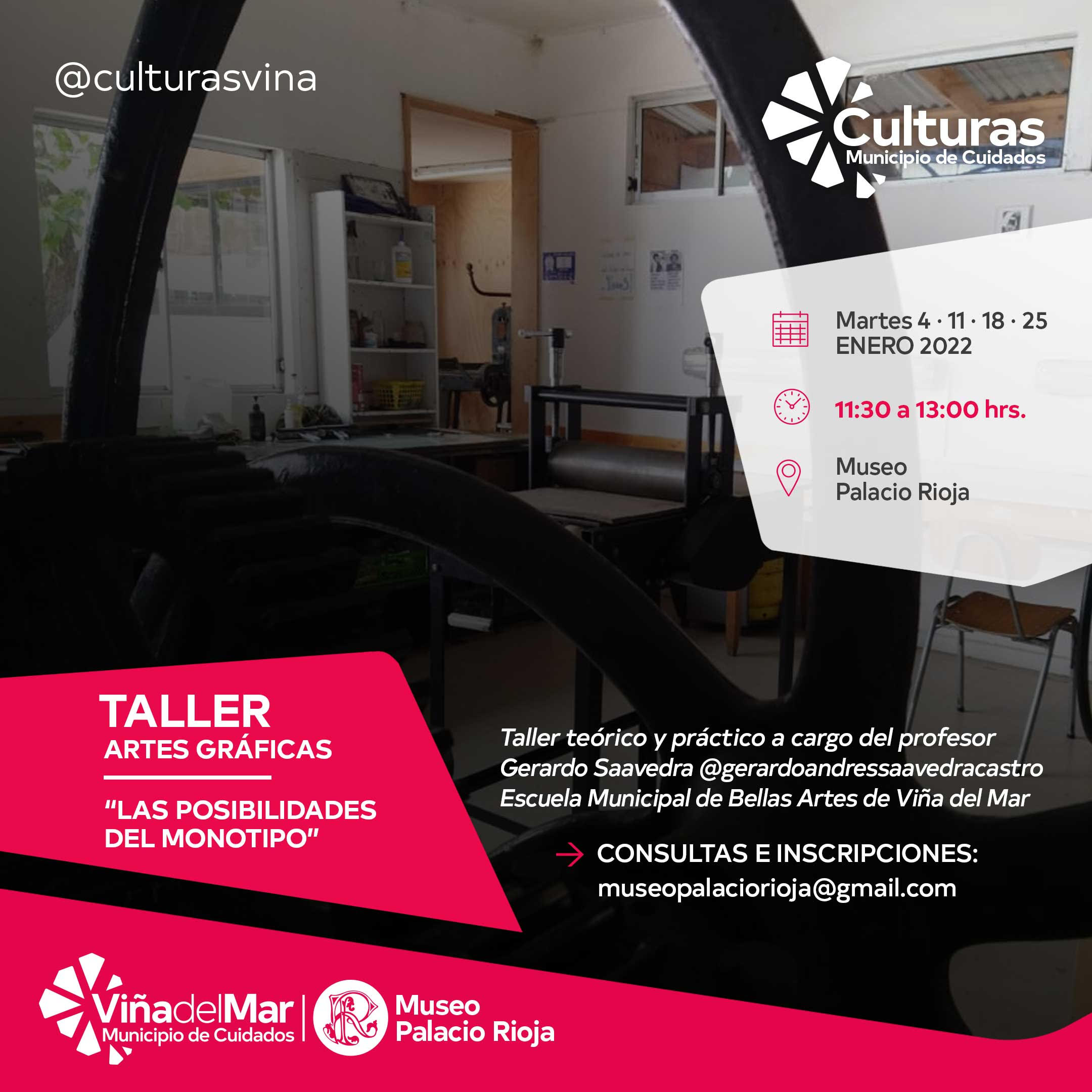Municipio de Cuidados ofrece Talleres de Artes Gráficas en el Palacio Rioja y el reabierto Palacio Vergara