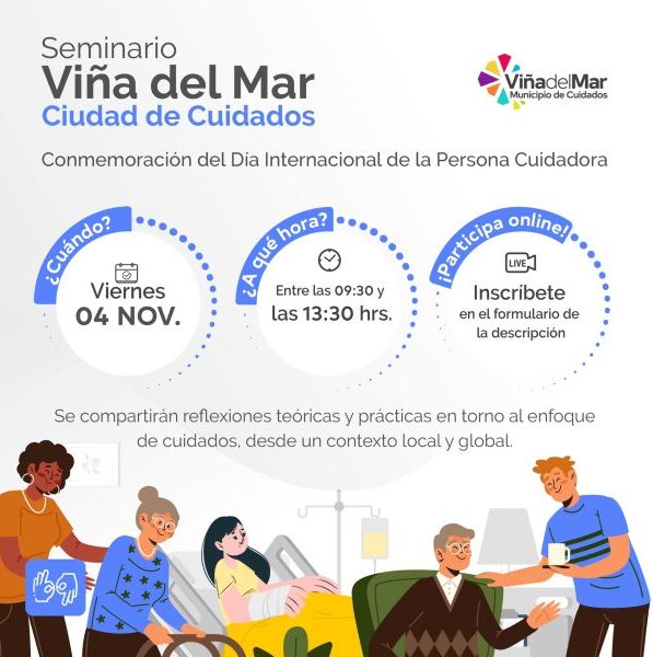 Seminario “Viña del Mar, ciudad de cuidados” se desarrollará este viernes